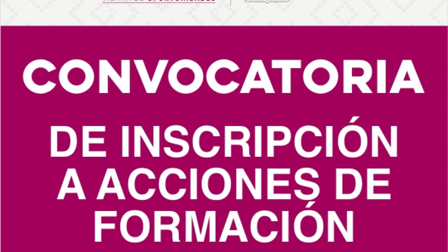 Convocatoria de Inscripción a Acciones de Formación CDHCM-CONAPO